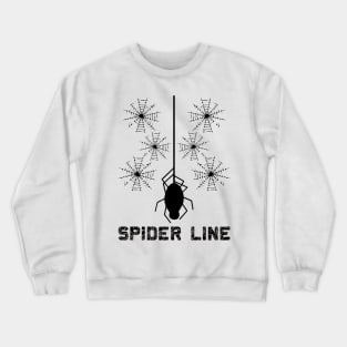 Black Spider Line Crewneck Sweatshirt